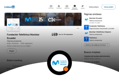 Fundación Telefónica – Apertura de cuenta en LinkedIn