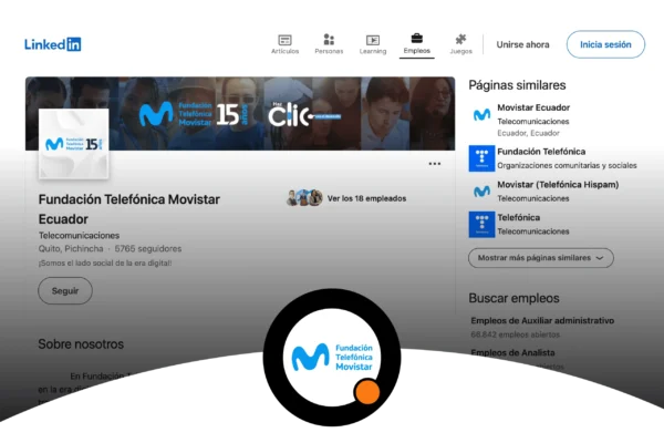 Fundación Telefónica – Apertura de cuenta en LinkedIn